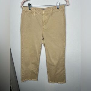 Sanctuary Standard Surplus Khaki Pants Size 26 Raw Hem Capri